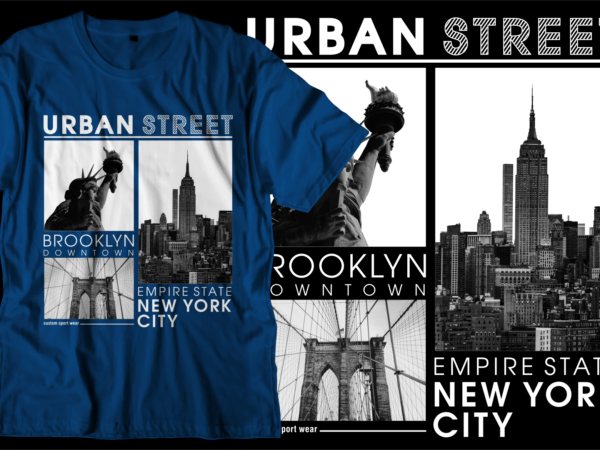 New york urban street t shirt design