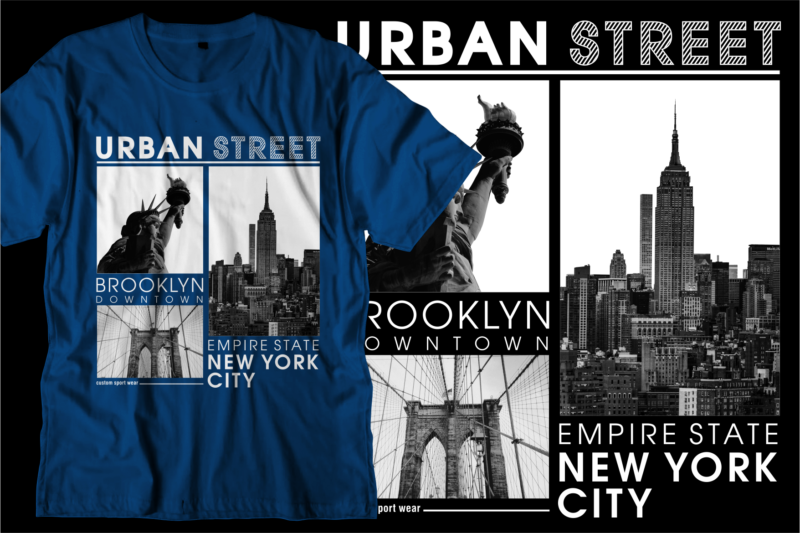 new york urban street t shirt design