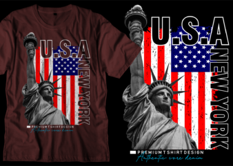 usa new york city t shirt design