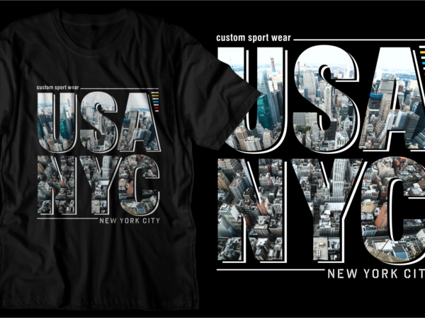 Usa nyc new york city t shirt design