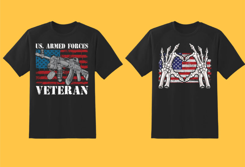 Veteran, Soldier Big Bundle Part 1 – 50 Tshirt Designs – 90% OFF