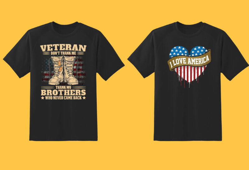 Veteran, Soldier Big Bundle Part 1 – 50 Tshirt Designs – 90% OFF