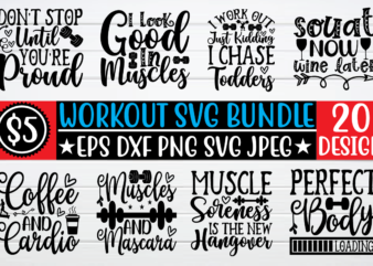workout svg bundle t shirt template