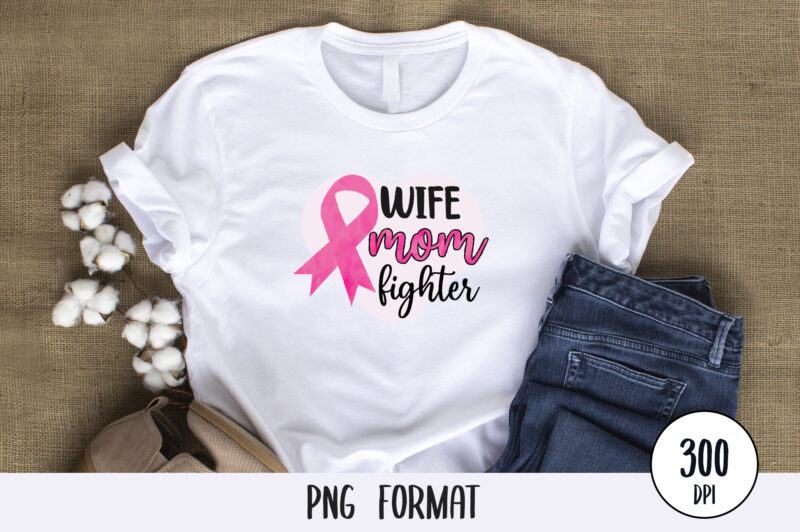 Breast Cancer Sublimation Bundle, 14 PNG Designs