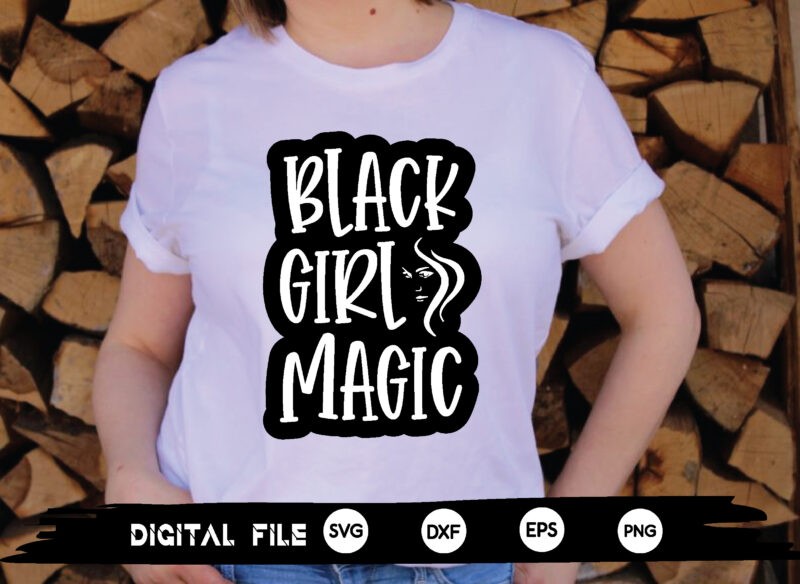 black girl magic svg design