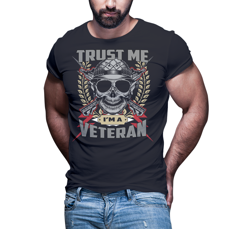 54 American Veteran Skull bundle t shirt template