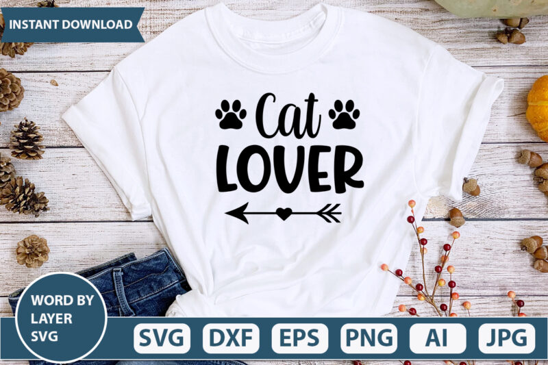 Cat Lover SVG Vector for t-shirt