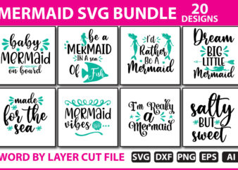 Mermaid SVG Bundle