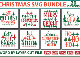 Christmas SVG Bundle t shirt vector file