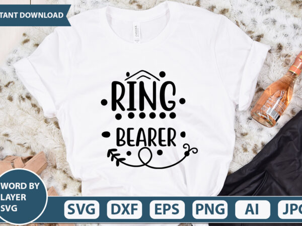 Ring bearer svg vector for t-shirt