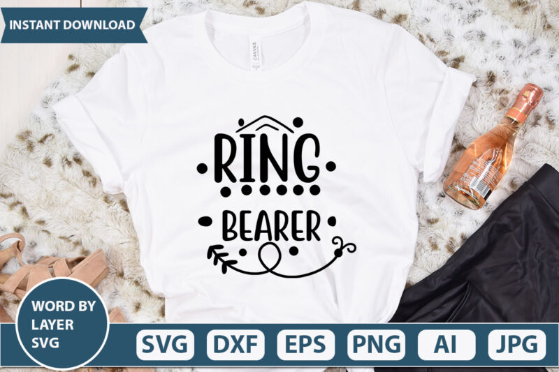 RING BEARER SVG Vector for t-shirt