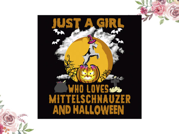 Halloween gift for mittel schnauzer lovers diy crafts svg files for cricut, silhouette sublimation files graphic t shirt
