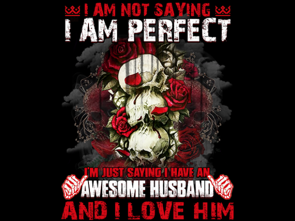 Awesome husband t shirt vector