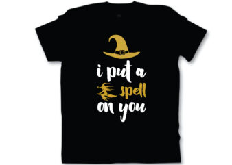 i put a spell on you t shirt design