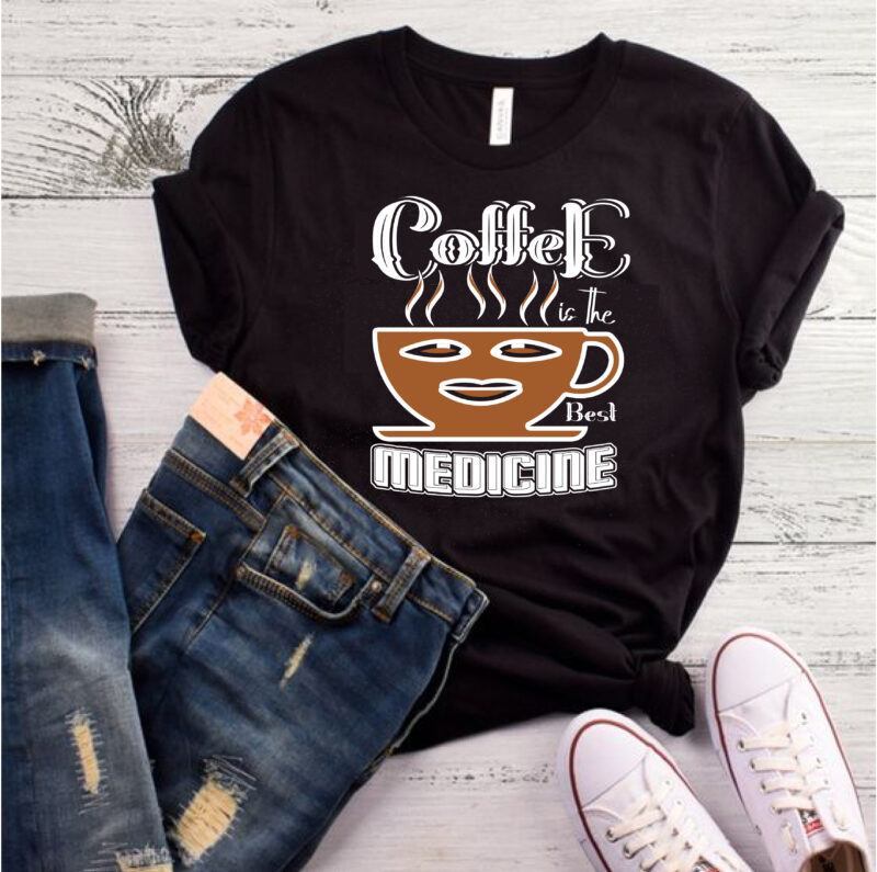 15 best selling coffee t-shirt designs bundle for commercial use.