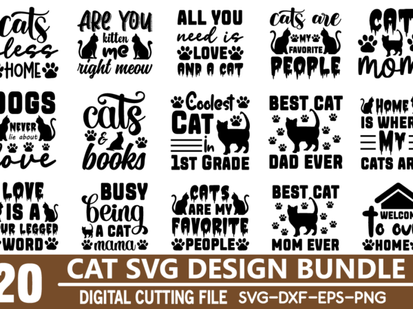 Cat svg bundle graphic t shirt