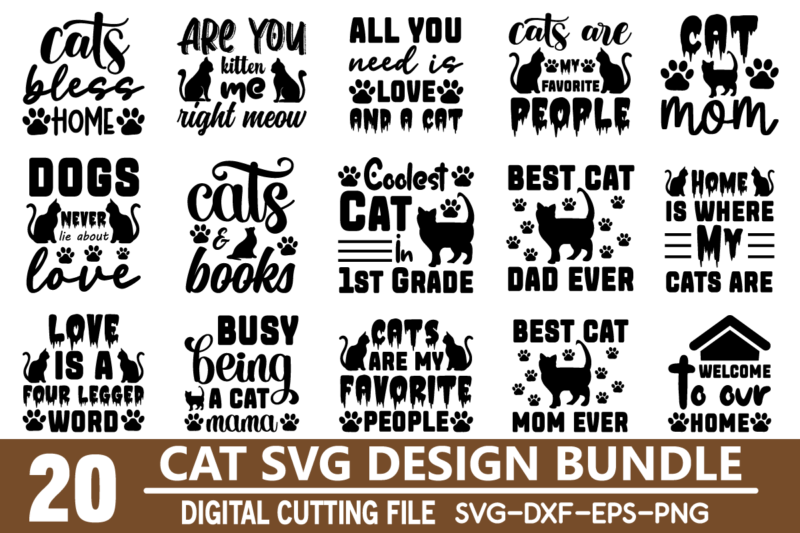 Cat svg bundle graphic t shirt