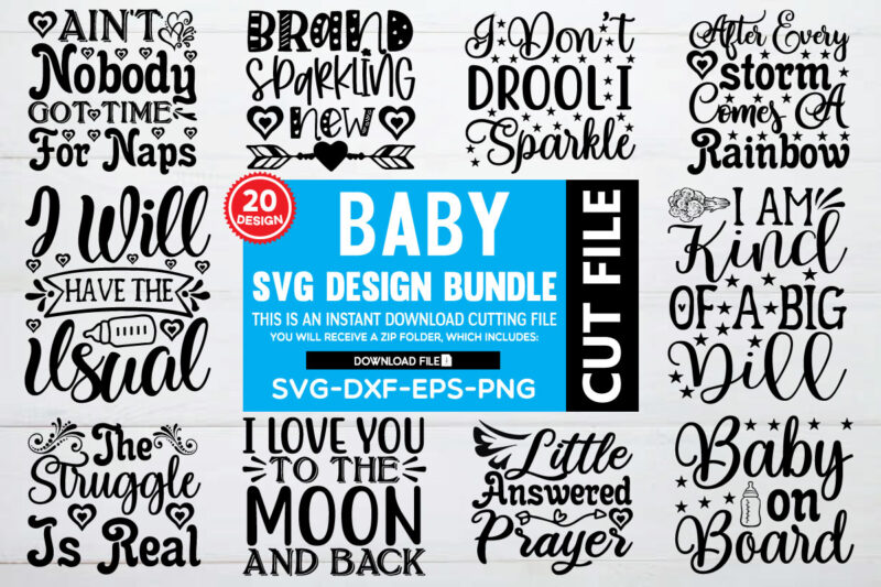 Baby svg bundle t shirt template