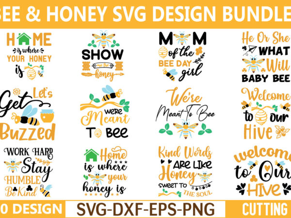 Honey bee bundle of 20 designs