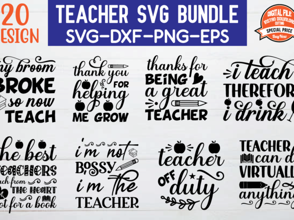 Teacher svg bundle t shirt designs for sale