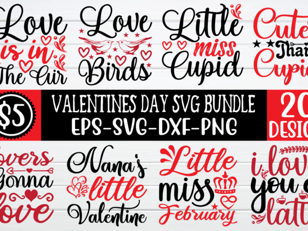 Valentine day svg bundle t shirt vector art