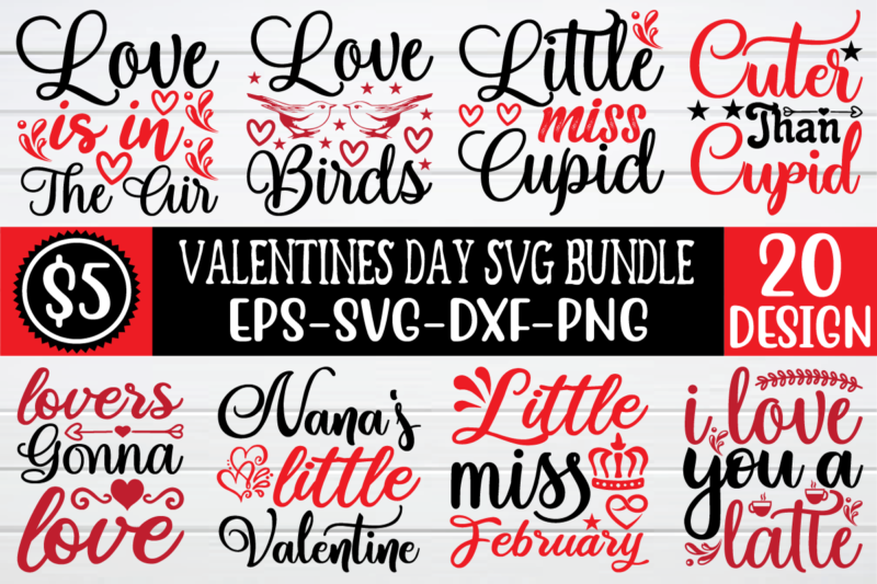 Valentine Day svg bundle t shirt vector art