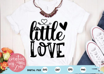 little love t shirt vector graphic
