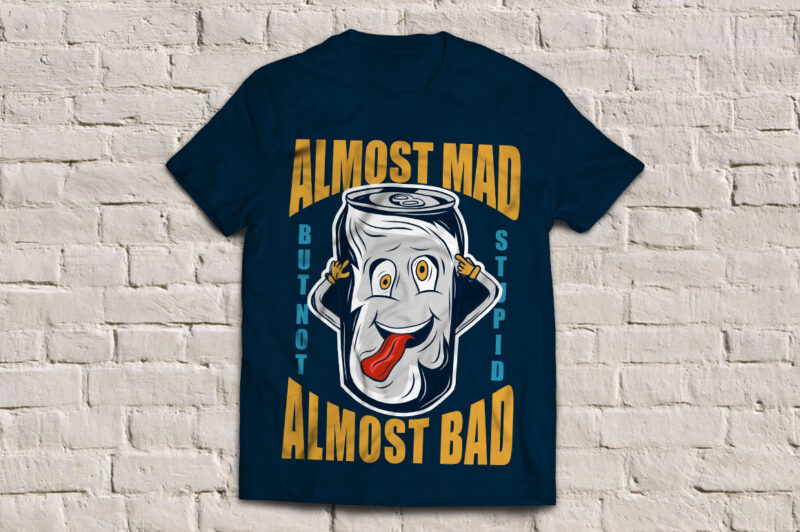 Mad can t-shirt design