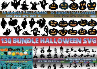 130 Bundle Halloween SVG T-Shirt Design, Halloween SVG Bundle, Halloween Bundles, Bundle Halloween, Bundles Halloween Svg, Pumpkin scary Svg, Pumpkin horror Svg, Halloween Party Svg, Scary Halloween Svg, Spooky Halloween