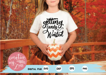 getting candy wasted t shirt design template