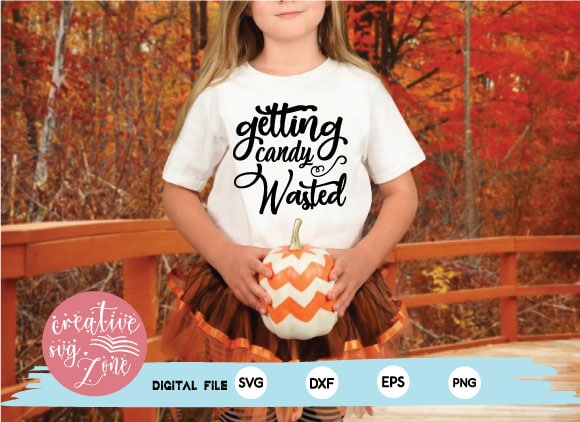 Getting candy wasted t shirt design template