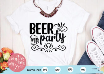 beer party t shirt template