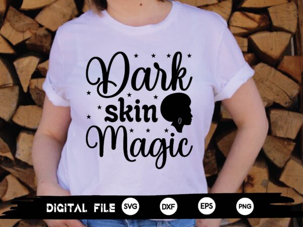 Dark skin magic svg t shirt vector illustration