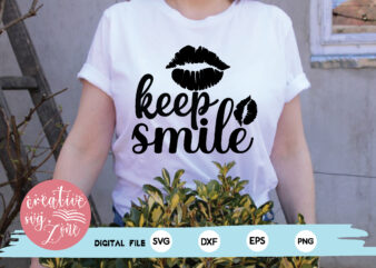 keep smile t shirt vector art