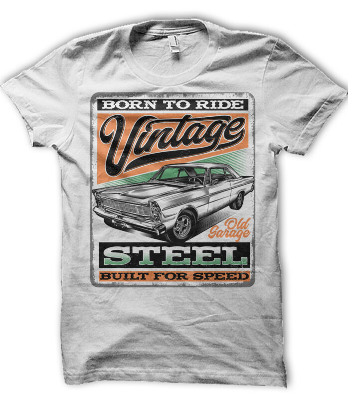 Vintage steel car signs - Buy t-shirt designs