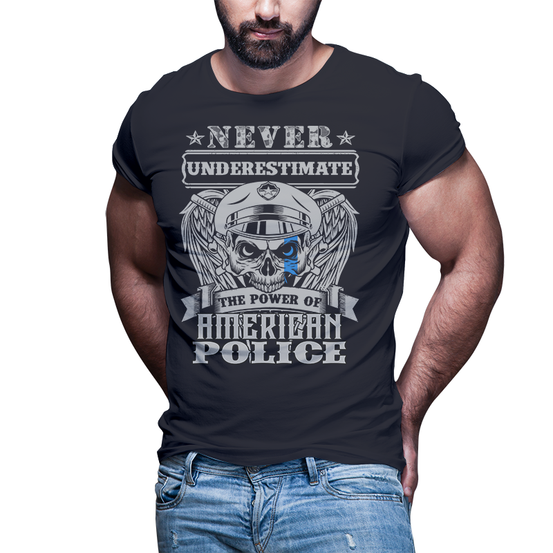 51 POLICE Blue line, tshirt designs bundle