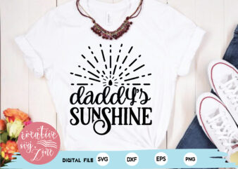 daddy’s sunshine t shirt vector illustration