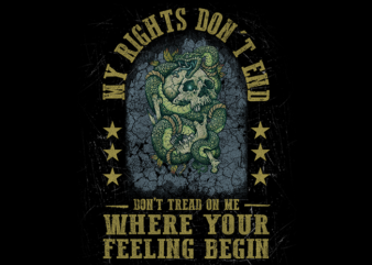 My Rights Don’t End t shirt designs for sale