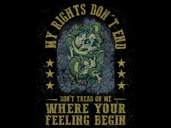 My rights don’t end t shirt designs for sale