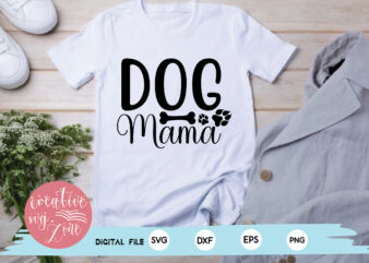 Dog Mama t shirt vector illustration