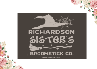 Richardson Sister Halloween Diy Crafts Svg Files For Cricut, Silhouette Sublimation Files