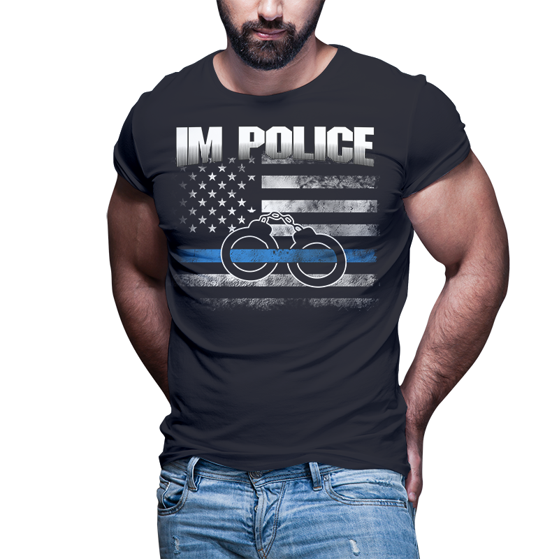 51 POLICE Blue line, tshirt designs bundle