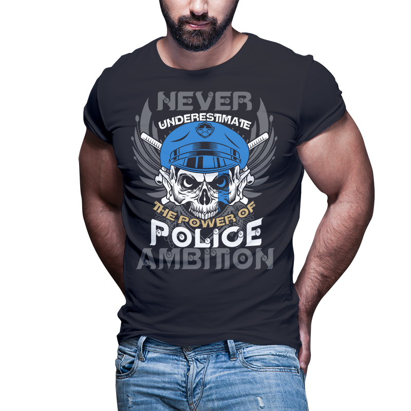 51 POLICE Blue line, tshirt designs bundle