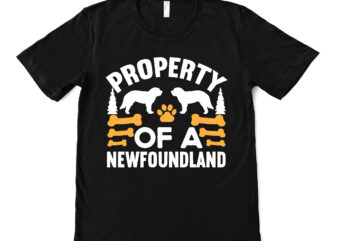 property of a newfoundland t shirt design