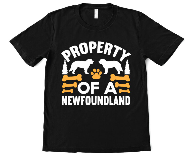 property of a newfoundland t shirt design