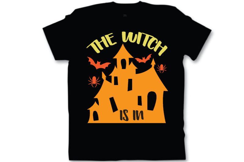 the witch is in t shirt design