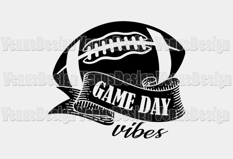 Football Game Day Vibes Editable Tshirt Design