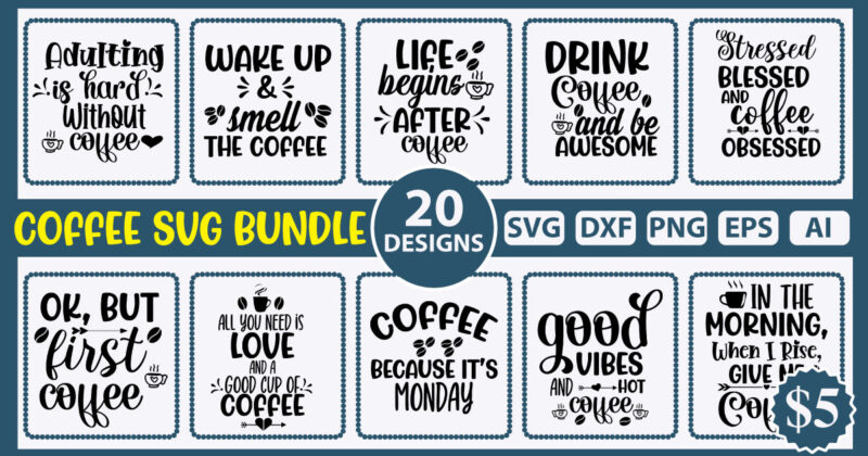 Coffee svg Bundle