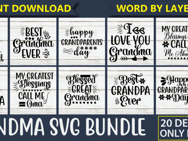 Grandma svg bundle t shirt design template