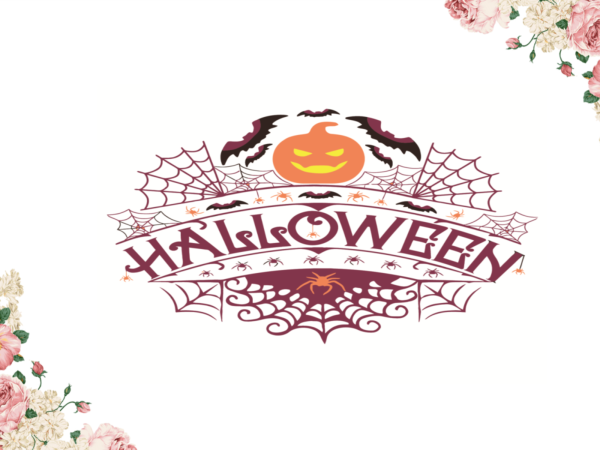 Pumpkin halloween diy crafts svg files for cricut, silhouette sublimation files t shirt illustration